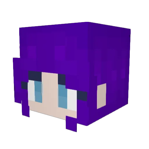 HorseAndGus Minecraft avatar head, 3D render