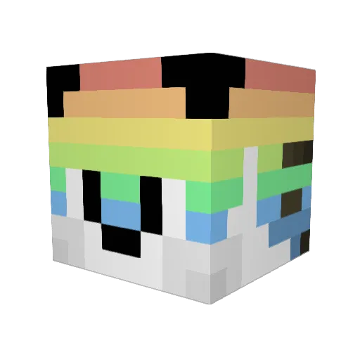 HorseBoy7 Minecraft avatar head, 3D render