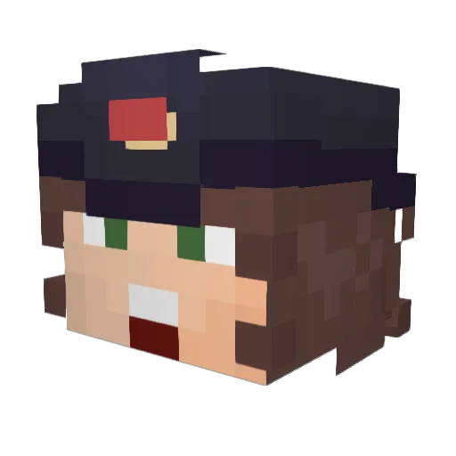 HorseOfTheWind Minecraft avatar head, 3D render