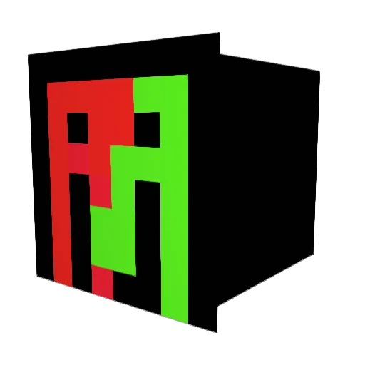 HorsePowerXD Minecraft avatar head, 3D render
