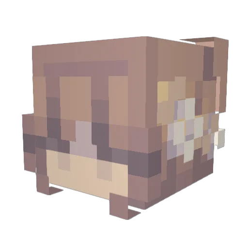 Horse_Bytes Minecraft avatar head, 3D render