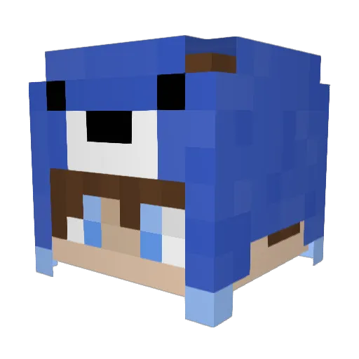 HorselandFreund Minecraft avatar head, 3D render