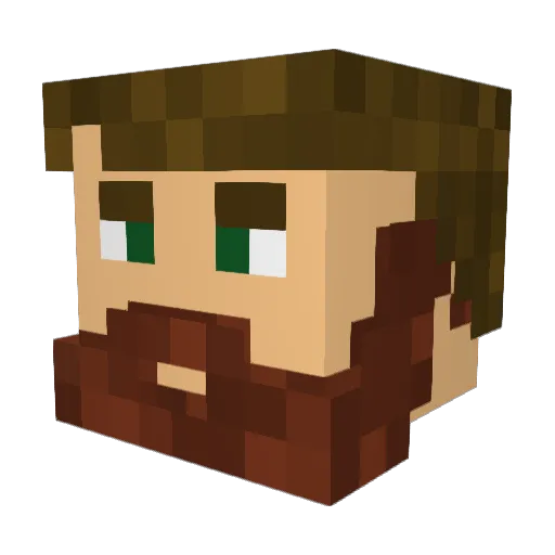 Horst9922 Minecraft avatar head, 3D render