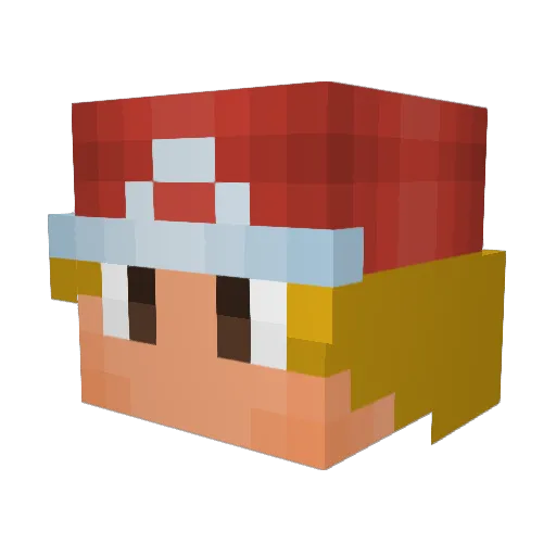 Horstgang Minecraft avatar head, 3D render