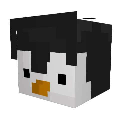 Hortegabriel Minecraft avatar head, 3D render