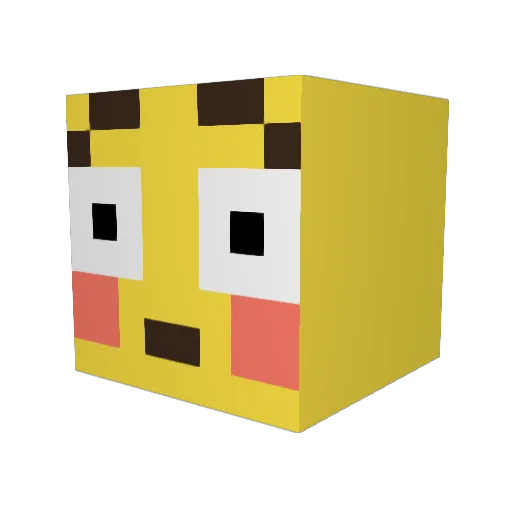 Horthrax Minecraft avatar head, 3D render
