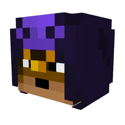 Horus2 Minecraft avatar head, 3D render