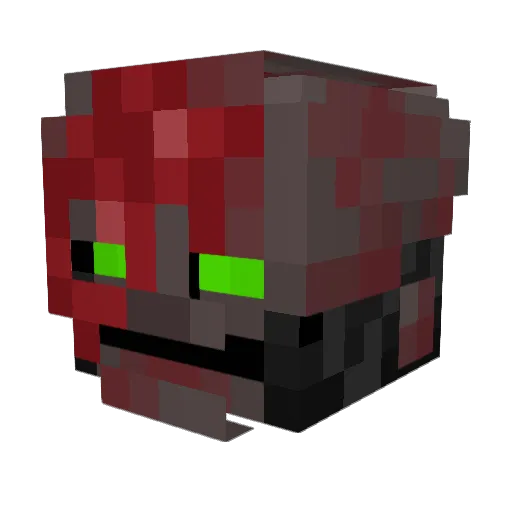 HorusHereticus Minecraft avatar head, 3D render