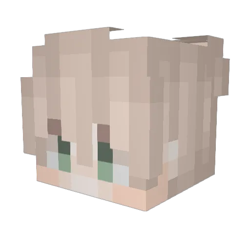 Horus__ Minecraft avatar head, 3D render