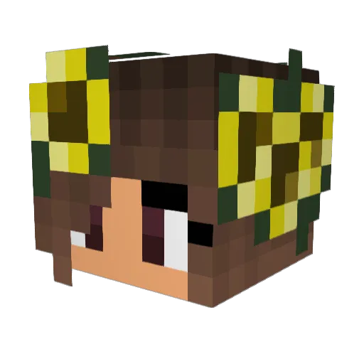 Horusauge Minecraft avatar head, 3D render