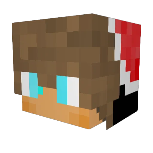 Horuseus16 Minecraft avatar head, 3D render