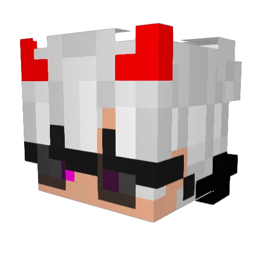 Horux5_ Minecraft avatar head, 3D render