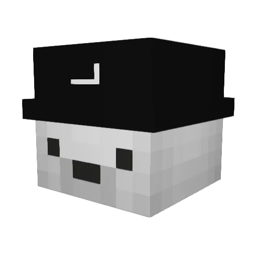 Horvathh Minecraft avatar head, 3D render