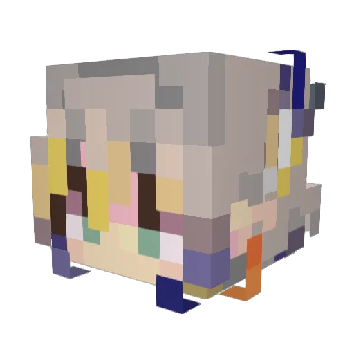 Horzine72 Minecraft avatar head, 3D render