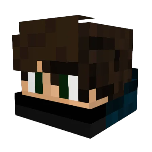 Hos7ing_ Minecraft avatar head, 3D render