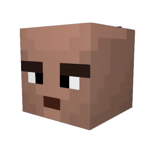 Hosa_The_Great Minecraft avatar head, 3D render