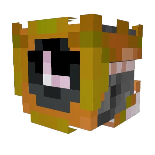 Hoservys Minecraft avatar head, 3D render