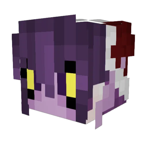 Hoshi_Gamer Minecraft avatar head, 3D render