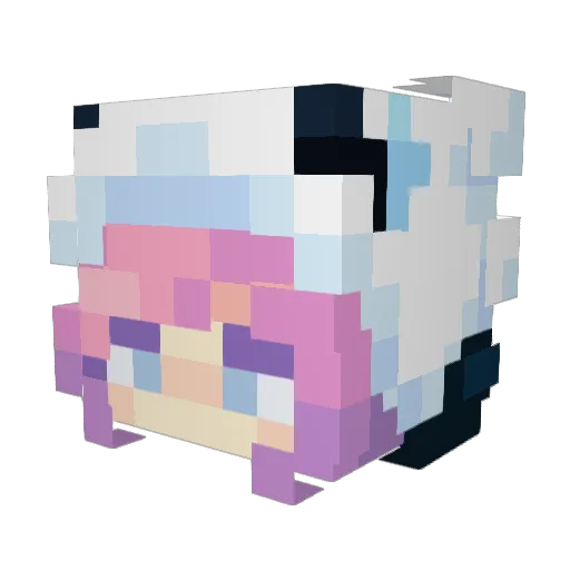 Hoshiakari Minecraft avatar head, 3D render