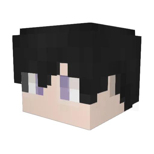 Hoshihiro_Hane Minecraft avatar head, 3D render