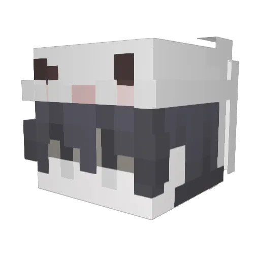HoshinoLin Minecraft avatar head, 3D render
