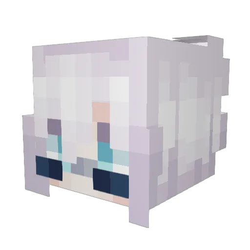 Hoshino_yumin Minecraft avatar head, 3D render