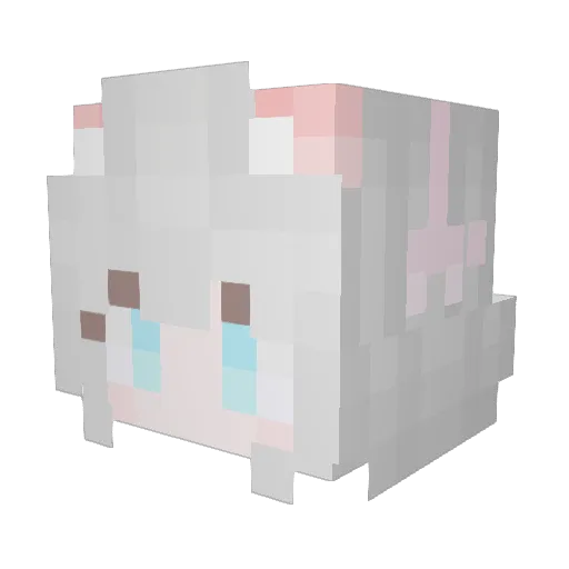 Hosien Minecraft avatar head, 3D render