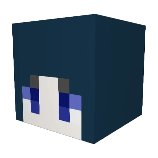Hosise_ruru Minecraft avatar head, 3D render