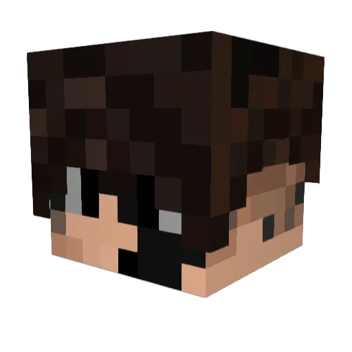 Hoskos Minecraft avatar head, 3D render