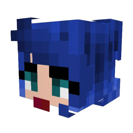 HossaGaming Minecraft avatar head, 3D render