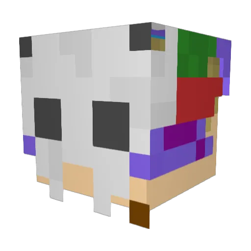 Hossdaboss747 Minecraft avatar head, 3D render