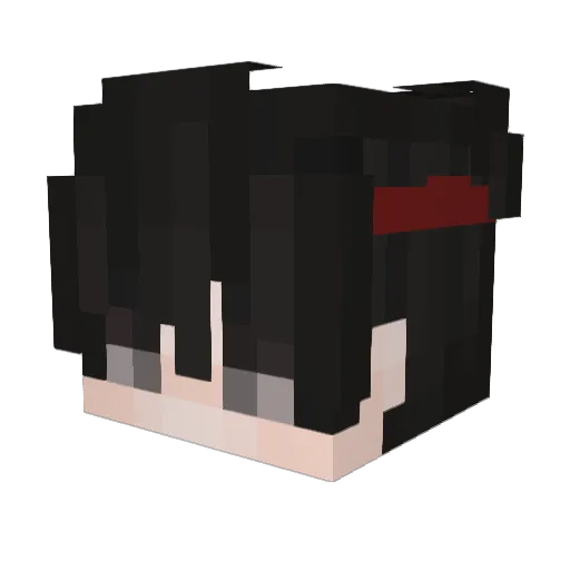 Hostagg Minecraft avatar head, 3D render