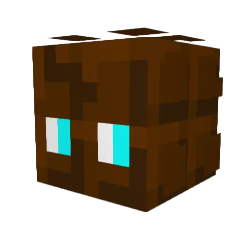 HostileCheese Minecraft avatar head, 3D render