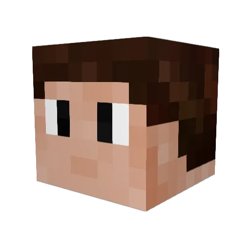 HostileOne Minecraft avatar head, 3D render