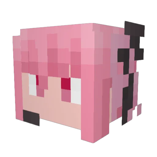 HosuiPear Minecraft avatar head, 3D render