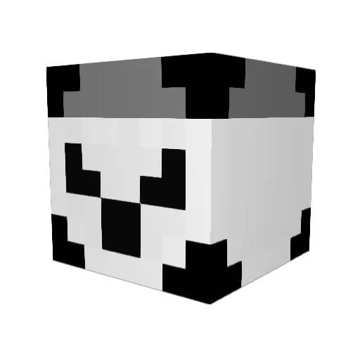 HotBlackCat Minecraft avatar head, 3D render