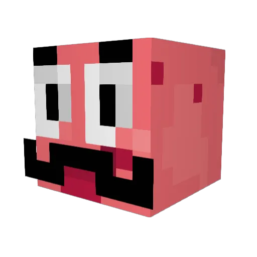 HotCarlos Minecraft avatar head, 3D render