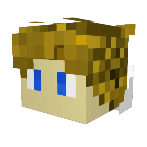 HotChilli13 Minecraft avatar head, 3D render