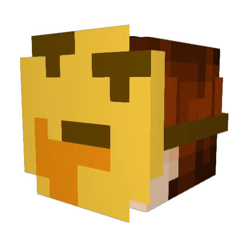 HotChocolate Minecraft avatar head, 3D render