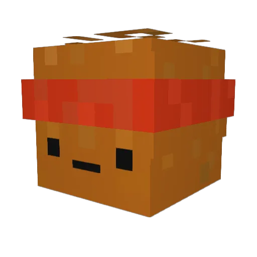 HotDawg99 Minecraft avatar head, 3D render