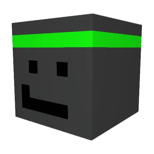 HotDogBro28 Minecraft avatar head, 3D render