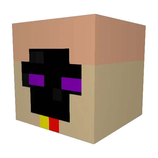 HotDogHarry817 Minecraft avatar head, 3D render