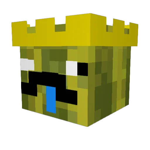 HotDogMan200 Minecraft avatar head, 3D render