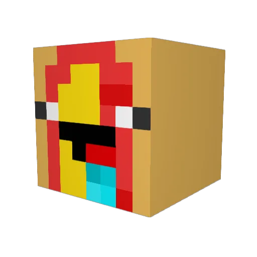 HotDog_0w0 Minecraft avatar head, 3D render