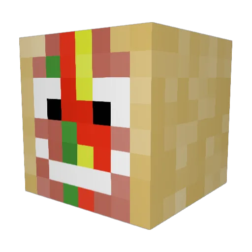 HotDong69 Minecraft avatar head, 3D render