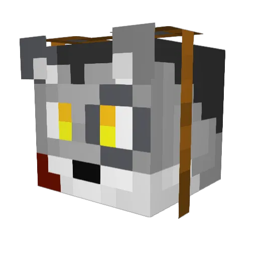 HotGirlSex Minecraft avatar head, 3D render