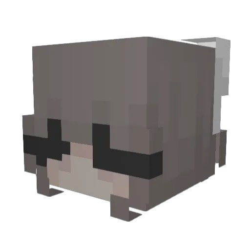 HotLaura Minecraft avatar head, 3D render