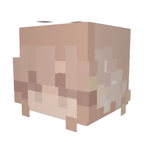 HotLoki625 Minecraft avatar head, 3D render