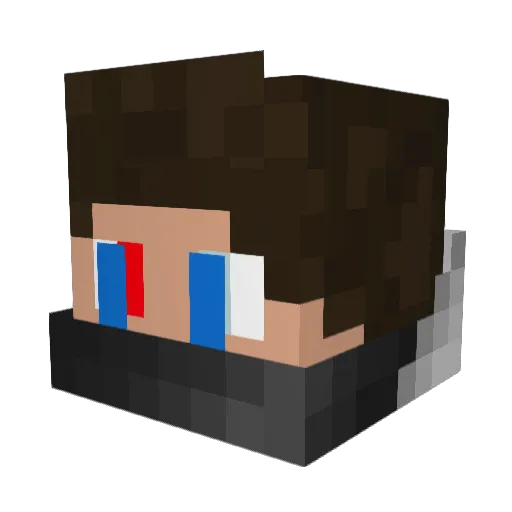 HotMoms Minecraft avatar head, 3D render