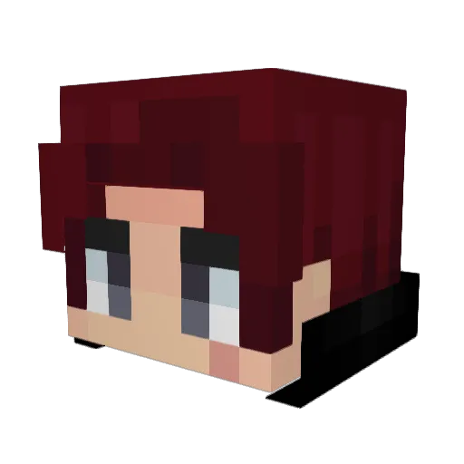 HotPockets69 Minecraft avatar head, 3D render